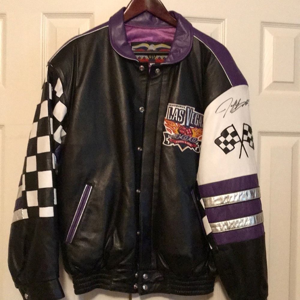 NASCAR leather jacket nwot 14/200